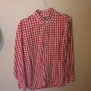 J Crew Checkered Button Up